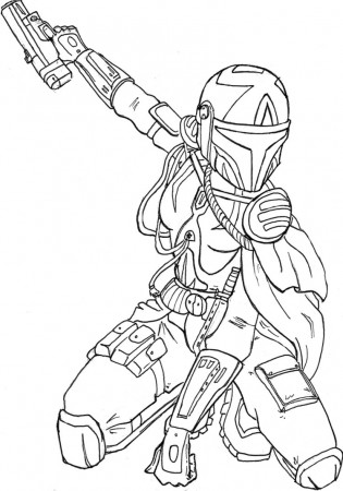Star Wars Mandalorian Coloring Pages