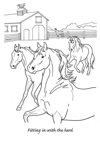 Mare and Foal Coloring Page - BreyerHorses.com