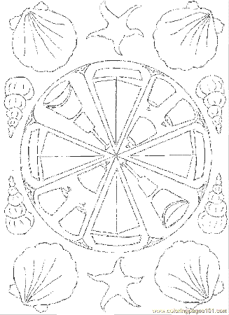 Summer Seaside Pattern Coloring Page - Free Seasons Coloring Pages ...