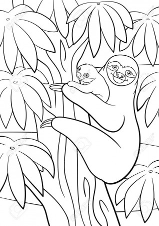 Coloring Page ~ Slotholoring Page Pages Mother With Her Littleute ...