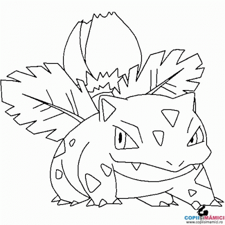 With Pokemon Ivysaur - Friv Free Coloring Pages For Children -