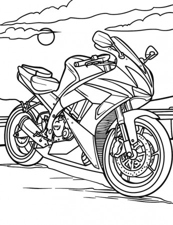 super bikes coloring pages