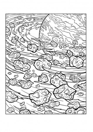 Saturn's Rings Coloring Page | Coloring Pages