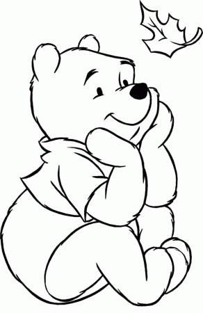 Downloadable Winnie The Pooh Thanksgiving Coloring Pages 