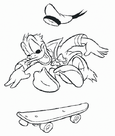 Skateboard Coloring Pages | Learn To Coloring