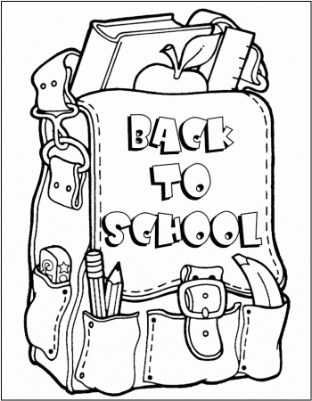 Back To School Coloring Page for kids | Best Coloring Pages