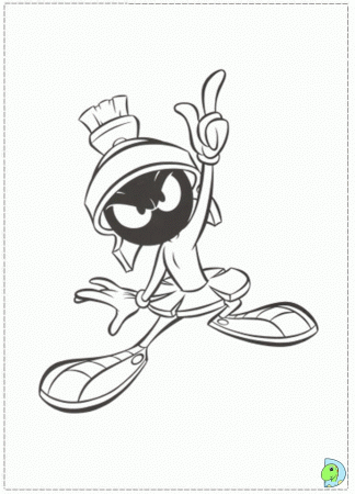 Marvin The martian Coloring page