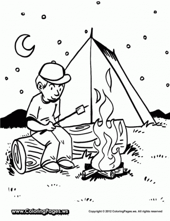Camping Coloring Pages To Print Coloring Pages For Kids Android 