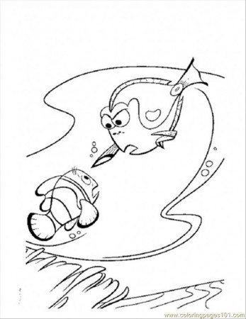 Coloring Pages Dory And Marlin (Cartoons > Finding Nemo) - free 