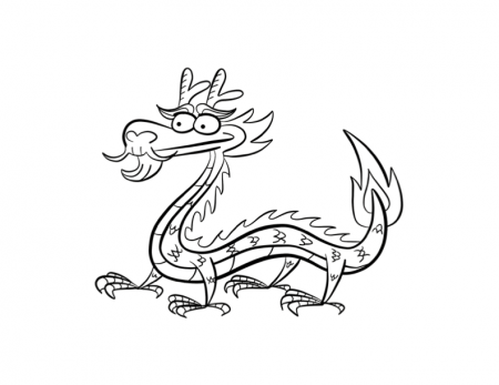 chinese dragon printable coloring pages : Printable Coloring Sheet 
