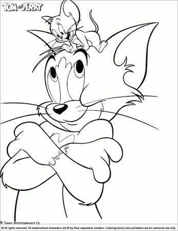 Tom and Jerry coloring picture