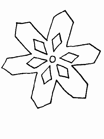 Printable Snowflake2 Winter Coloring Pages - Coloringpagebook.com