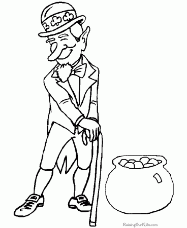 Pot of Gold Coloring Page - 004
