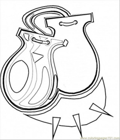 Coloring Pages Castanets (Countries > Spain) - free printable 