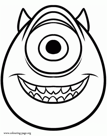 Mike Wazowski coloring page for kids | coloring pages