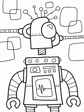 crazy Printable Robot Coloring Pages | Coloring Pages