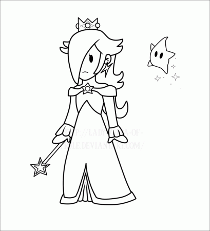 rosalina coloring pages | Colouring Pages Free