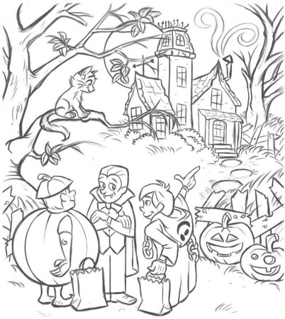 Party Halloween - Halloween Coloring Pages : Coloring Pages for 