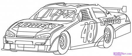 Jimmie Johnson Coloring Page