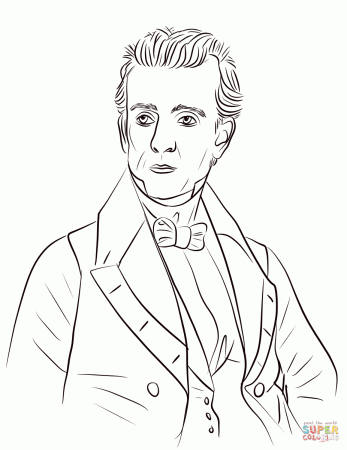 James K. Polk coloring page | Free Printable Coloring Pages