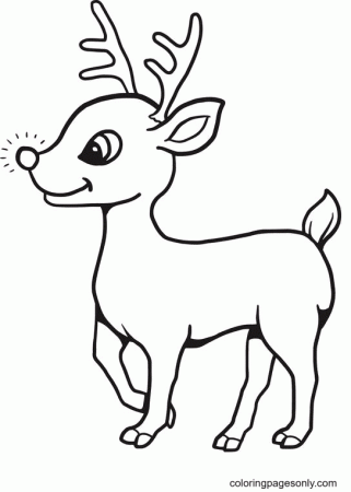 Reindeer Coloring Pages - Coloring Pages For Kids And Adults