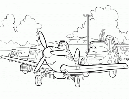 dusty plane pictures for coloring - Clip Art Library