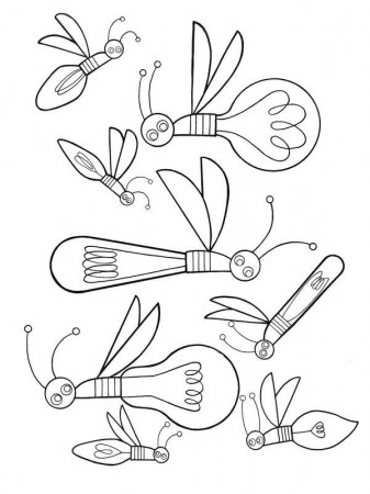 Firefly Coloring Page - Booth & Dimock Memorial Library