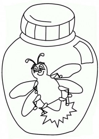 Firefly In A Jar Coloring Free Printable Coloring Pages - Coloring Cool