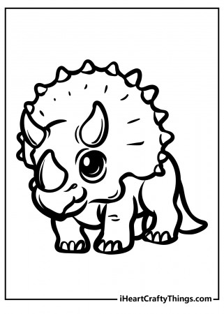 Printable Baby Dinosaur Coloring Pages (Updated 2023)