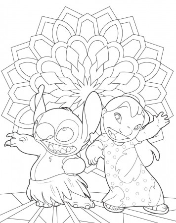 Lilo and Stitch coloring pages - Printable coloring pages for Kids