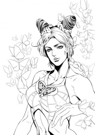 Free Jojo's Bizarre Adventure Coloring Page - Free Printable Coloring Pages  for Kids