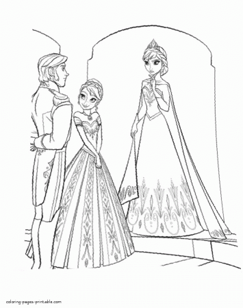 Coloring sheets of Frozen || COLORING-PAGES-PRINTABLE.COM