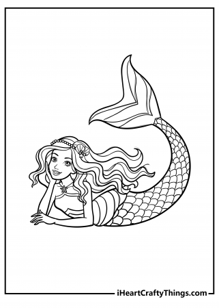 Printable Barbie Mermaid Coloring Pages (Updated 2023)