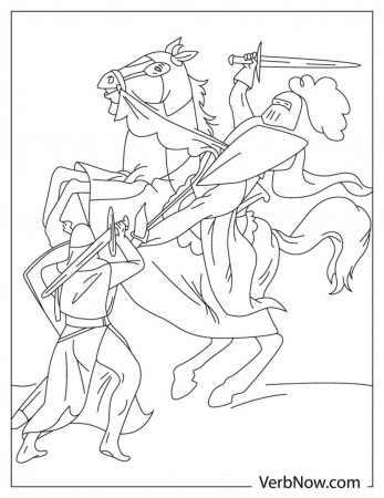 Free KNIGHTS Coloring Pages & Book for Download (Printable PDF) - VerbNow