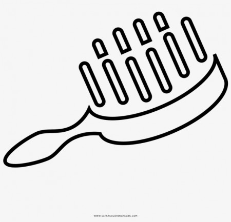 Hair Brush Coloring Page Transparent PNG - 1000x1000 - Free Download on  NicePNG