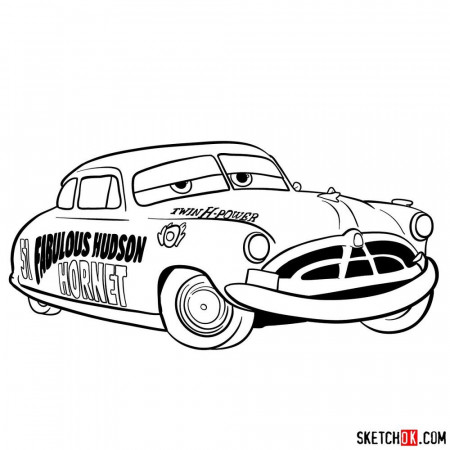 How to draw Doc Hudson | Cars | Hudson car, Cars coloring pages, Drawings