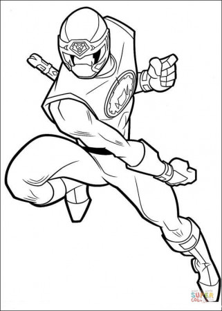 Power Ranger coloring page | Free Printable Coloring Pages