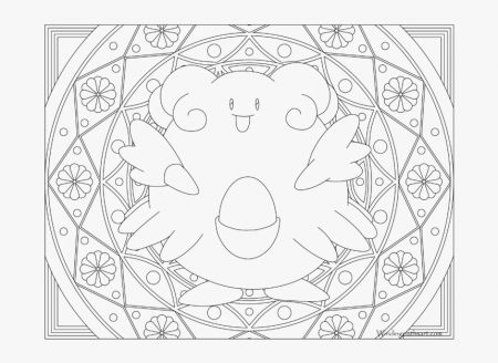Pokemon Blissey Coloring Page, HD Png Download - kindpng