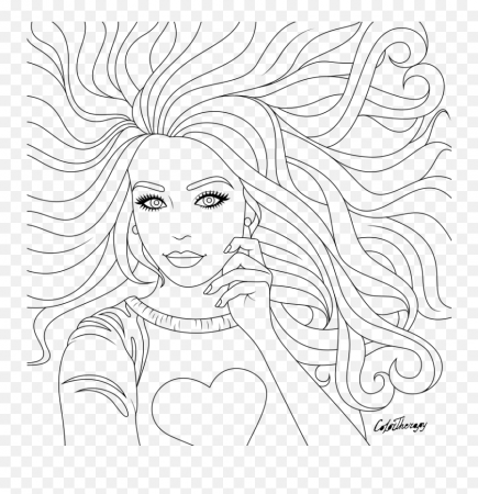 Pin - Adult Coloring Pages Girls Emoji,Emoji Color Pages - free transparent  emoji - emojipng.com