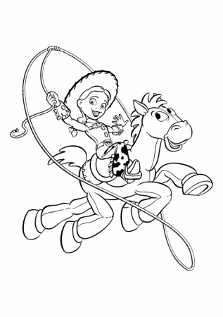 Jessie and Bullseye coloring pages, The history of toys coloring pages -  Colorings.cc