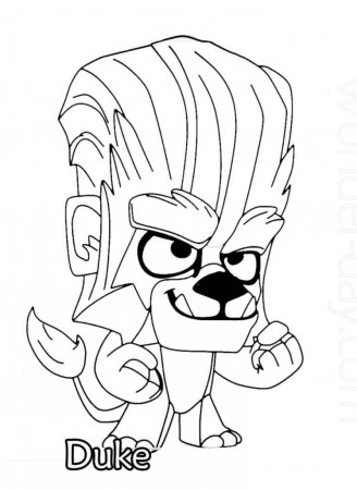 Duke Zooba Coloring Page - Free Printable Coloring Pages for Kids