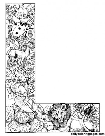 9 Pics of Alphabet Coloring Pages L - Animal Alphabet Letters ...