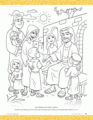 Jesus Loves The Little Children Coloring Page - Coloring Pages for ...