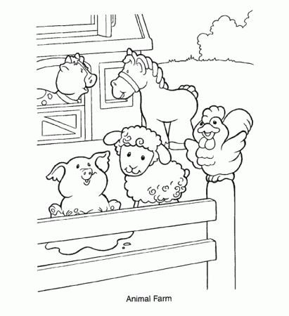Farm coloring pages | The Sun Flower Pages