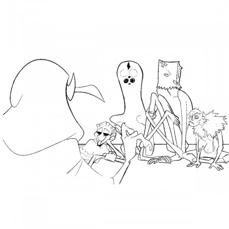 Scp-173 Coloring Pages Monsters - XColorings.com