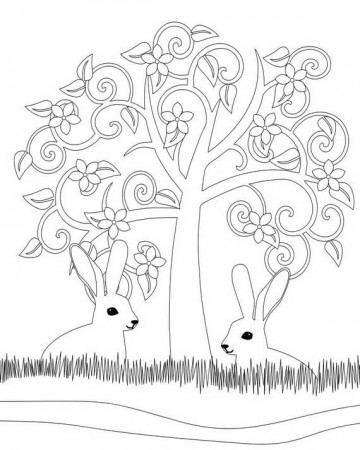 Unique Spring & Easter Holiday Adult Coloring Pages Designs - family  holiday.net/guide to family holidays on the internet