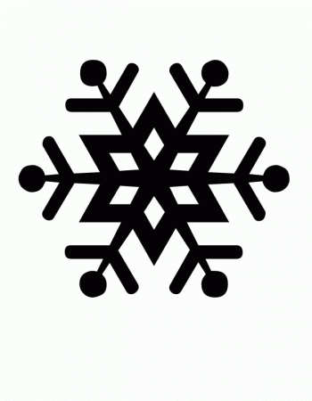 Snowflake To Print - Coloring Pages for Kids and for Adults