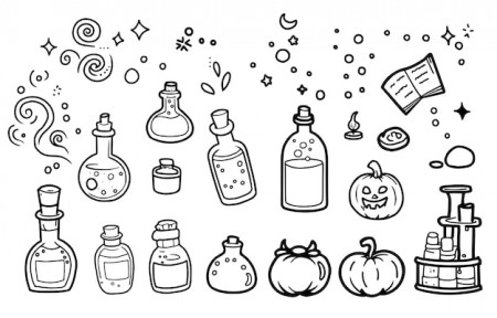 potions coloring pages