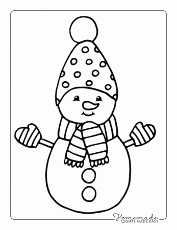 Best Snowman Coloring Pages for Kids ...