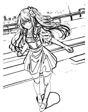 Drawing of Ai Hoshino coloring page - Download, Print or Color Online for  Free